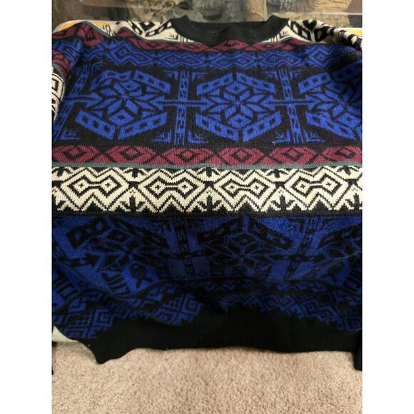 Vintage Obermeyer Juneau Sweater Mens L Fair Isle Ski Nordic Wool Acrylic Blend - Picture 3 of 16